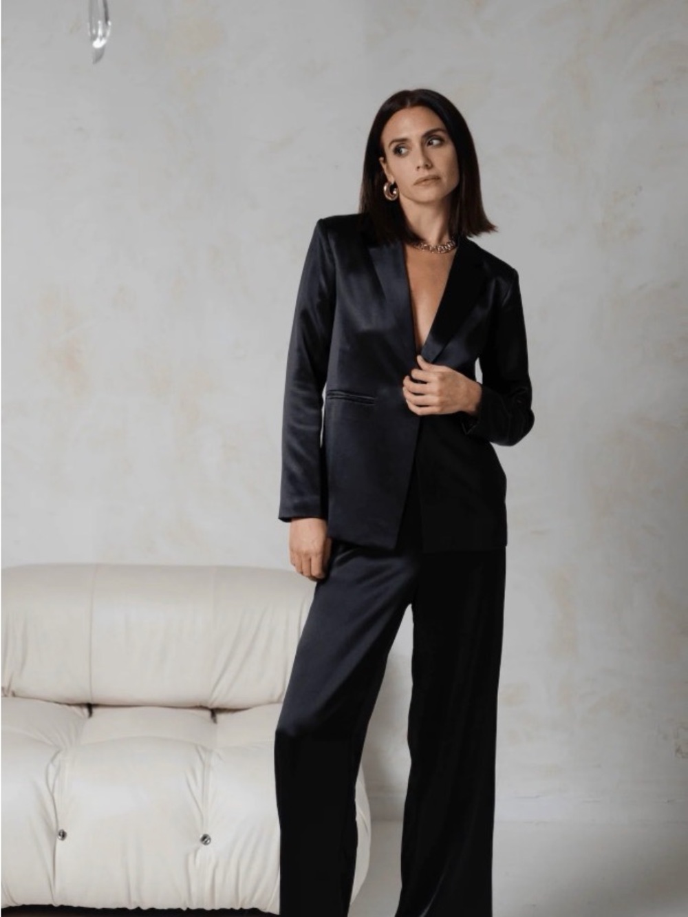 F21 Satin Like Blazer